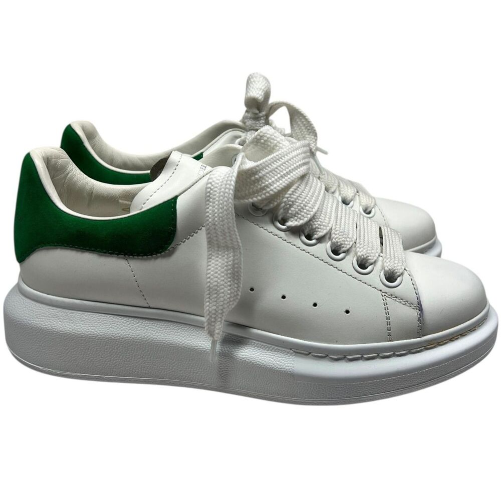 Alexander McQueen‎ Oversized Sneakers White Leather NEW Size 39.5 Authentic